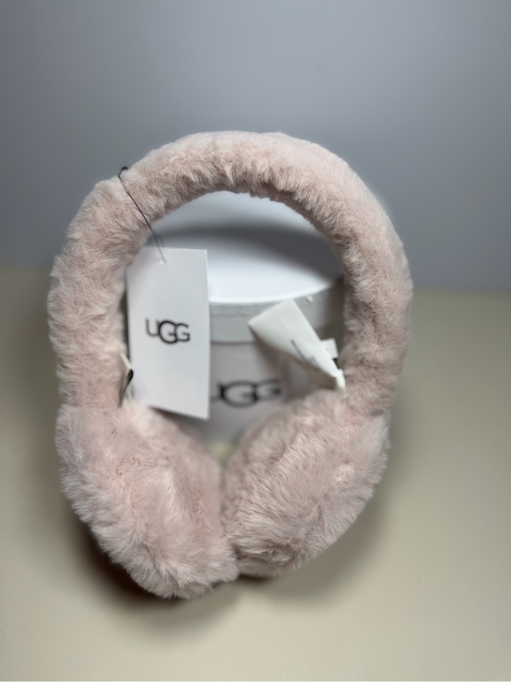 UGG Kids Blush Pink Fur Earmuffs
